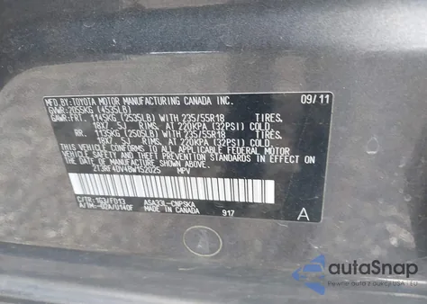 2011 Toyota Rav4 Sport from USA, damaged, VIN 2T3RF4DV4BW152025